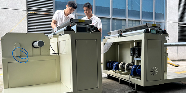 為什么選擇臺靈機電定制的雙工位自動放卷機？